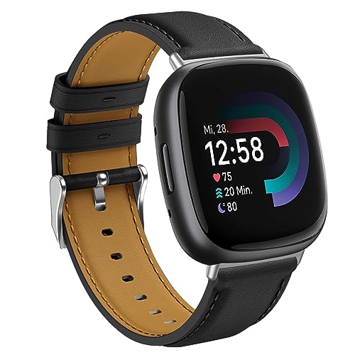 Hatolove Kompatibel mit Fitbit Versa 4/Versa 3 Armband, Weiches Leder Armband für Fitbit Versa 4/Fitbit Versa 3/Fitbit Sense/Fitbit Sense 2 Herren Damen Hatolove Kompatibel mit Fitbit Versa 4/Versa 3 Armband, Weiches Leder Armband für Fitbit Versa 4/Fitbit Versa 3/Fitbit Sense/Fitbit Sense 2 Herren Damen von Hatolove