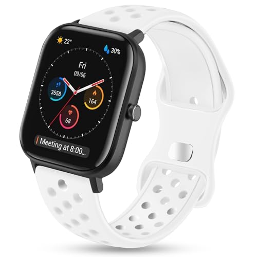Kompatibel mit Amazfit GTR Mini Armband, 20mm Atmungsaktiv Silikon Doppelloch Band für Amazfit Active, Amazfit GTS 2, GTS 2 Mini, GTS 4, GTS 4 Mini, Amazfit Bip, Bip U, Bip U Pro, Bip 3, Bip 3 Pro Kompatibel mit Amazfit GTR Mini Armband, 20mm Atmungsaktiv Silikon Doppelloch Band für Amazfit Active, Amazfit GTS 2, GTS 2 Mini, GTS 4, GTS 4 Mini, Amazfit Bip, Bip U, Bip U Pro, Bip 3, Bip 3 Pro von Hatolove