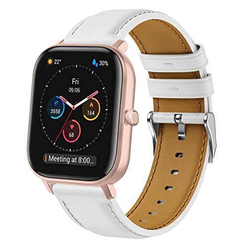 Kompatibel mit Amazfit GTS 4 Mini Armband, 20mm Quick Release Leder Armband für Amazfit Active/Active 2, Amazfit GTS, GTS 4, GTS 2 Mini, GTS 2, GTS 3, Amazfit Bip, Bip 3, Bip U, Bip U Pro, GTR Mini Kompatibel mit Amazfit GTS 4 Mini Armband, 20mm Quick Release Leder Armband für Amazfit Active/Active 2, Amazfit GTS, GTS 4, GTS 2 Mini, GTS 2, GTS 3, Amazfit Bip, Bip 3, Bip U, Bip U Pro, GTR Mini von Hatolove
