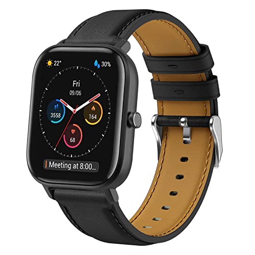 Kompatibel mit Amazfit GTS 4 Mini Armband, 20mm Quick Release Leder Armband für Amazfit Active/Active 2, Amazfit GTS, GTS 4, GTS 2 Mini, GTS 2, GTS 3, Amazfit Bip, Bip 3, Bip U, Bip U Pro, GTR Mini Kompatibel mit Amazfit GTS 4 Mini Armband, 20mm Quick Release Leder Armband für Amazfit Active/Active 2, Amazfit GTS, GTS 4, GTS 2 Mini, GTS 2, GTS 3, Amazfit Bip, Bip 3, Bip U, Bip U Pro, GTR Mini von Hatolove