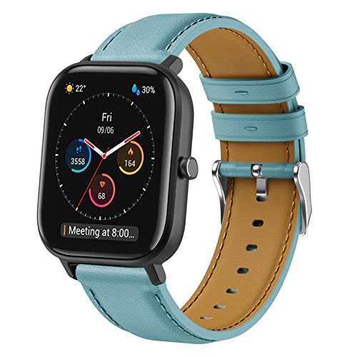 Kompatibel mit Amazfit GTS 4 Mini Armband, 20mm Quick Release Leder Armband für Amazfit Active/Active 2, Amazfit GTS, GTS 4, GTS 2 Mini, GTS 2, GTS 3, Amazfit Bip, Bip 3, Bip U, Bip U Pro, GTR Mini Kompatibel mit Amazfit GTS 4 Mini Armband, 20mm Quick Release Leder Armband für Amazfit Active/Active 2, Amazfit GTS, GTS 4, GTS 2 Mini, GTS 2, GTS 3, Amazfit Bip, Bip 3, Bip U, Bip U Pro, GTR Mini von Hatolove