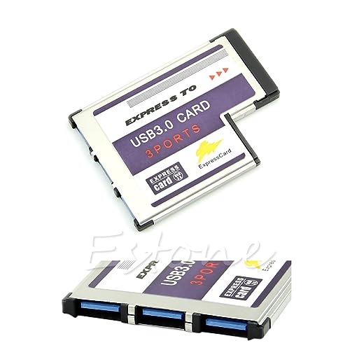 54 mm für Express-Karte, 3-Port-USB-Adapter, Expresscard für Laptop FL1100 Chip von Hattba