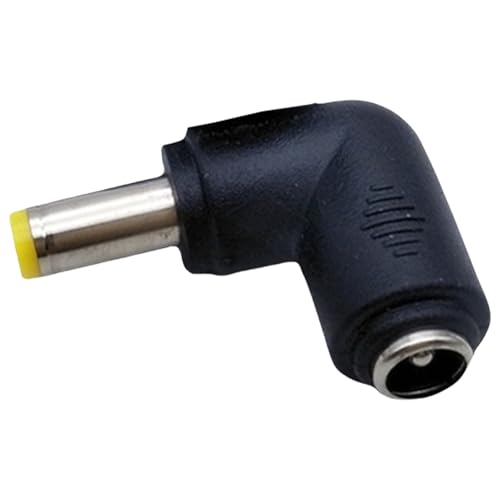 90 Grad 5,5 x 2,1 mm auf 5,5 x 2,5 mm Netzadapter, Buchse auf Stecker, Ladekonverter, Anschluss für Laptops von Hattba