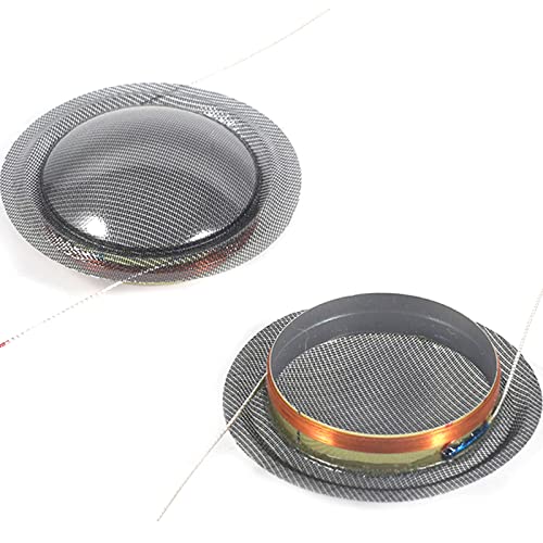Hattba 2 x 20,4 mm Drillings-Schwingspule, runder Rahmen, Kuppel-Lautsprecher, 20,4 mm, Seidenfolie, HiFi-Hochtöner, Heimspule von Hattba