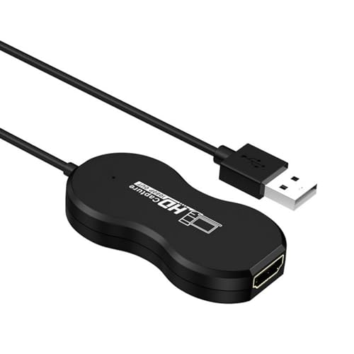 Hattba Adapterkabel USB 2.0 auf HDTV Port Video Erfassungskarte Konverter Adapterkabel 8/10/12 Bit Farbtiefe Videoeingang von Hattba