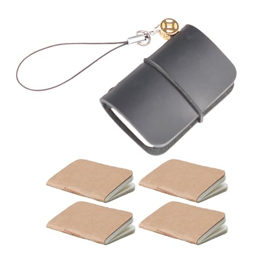 Hattba Robustes Leder-Notizbuch, Mehrzweck-Ledertasche, Schreibbuch, Schlüsselanhänger für Büro oder akademische Nutzung Hattba Robustes Leder-Notizbuch, Mehrzweck-Ledertasche, Schreibbuch, Schlüsselanhänger für Büro oder akademische Nutzung von Hattba