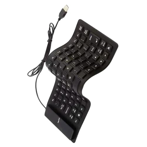 Silents USB-Silikon-Tastaturen, 85 Tasten, faltbar, staubdicht, aufrollbar für Laptop und PC Silents USB-Silikon-Tastaturen, 85 Tasten, faltbar, staubdicht, aufrollbar für Laptop und PC von Hattba