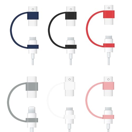 Silikon-Griffhülsenhalter, Anti-Verlust-Ladekabel-Adapter, Haltegurt, Federabdeckungen für USB-Stift-Zubehör von Hattba