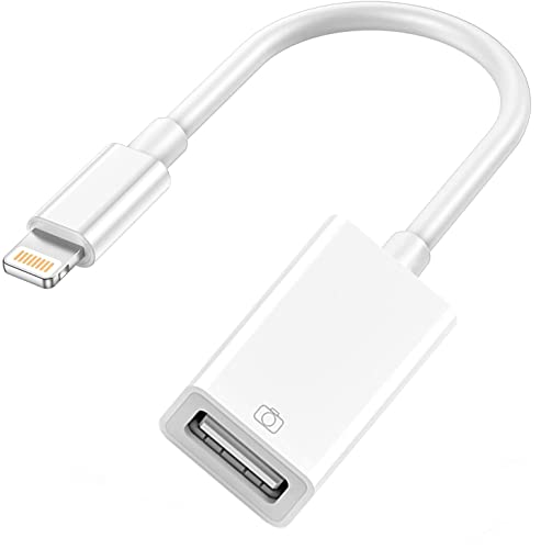 Hatuge Lightning auf USB Kamera Adapter, MFi Zertifiziert USB 3.0 OTG Kabel für iPhone 14 13 12 11 X XS XR 8, iPad zum Verbinden von USB -Flash -Laufwerk, Kartenleser, Tastatur, Maus, Klavier von Hatuge