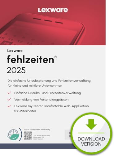 Lexware fehlzeiten Basis 2025 (365 Tage) PC Aktivierungscode per Email von Haufe-Lexware