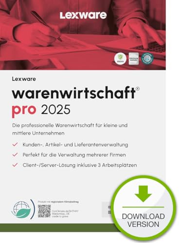 Lexware warenwirtschaft Pro 2025 Download Jahresversion (365 Tage) | PC Aktivierungscode per Email von Haufe-Lexware