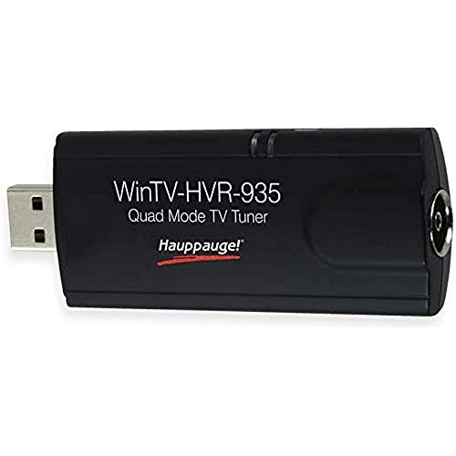 Hauppauge WinTV-HVR-935HD 01588 - USB Hybrid TV-Tuner - digitales Fernsehen DVB-T2 HD, DVB-C HD, DVB-T, Analog-TV für Laptop oder PC von Hauppauge