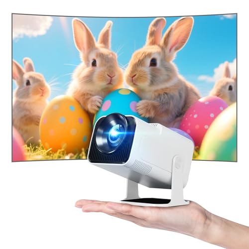 Hauskit Mini Beamer, 270° Drehbar Tragbarer Projektor, 4k Unterstützt 1080P Kurzdistanzprojektor mit Android 11.0, WiFi & Bluetooth 5.2, Smart Home Projektor, Weiß Hauskit Mini Beamer, 270° Drehbar Tragbarer Projektor, 4k Unterstützt 1080P Kurzdistanzprojektor mit Android 11.0, WiFi & Bluetooth 5.2, Smart Home Projektor, Weiß von HausKit