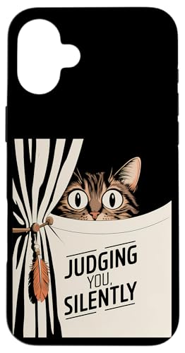 Lustige Katze Urteilt Still Für Männer & Frauen Humor Hülle für iPhone 16 Plus Lustige Katze Urteilt Still Für Männer & Frauen Humor Hülle für iPhone 16 Plus von Haustier Liebhaber Sarkasmus Geschenk Niedlich