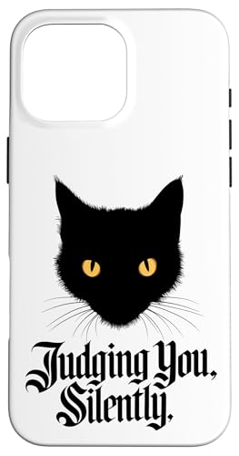 Lustige Katze Urteilt Still Für Männer & Frauen Humor Hülle für iPhone 16 Pro Max Lustige Katze Urteilt Still Für Männer & Frauen Humor Hülle für iPhone 16 Pro Max von Haustier Liebhaber Sarkasmus Geschenk Niedlich