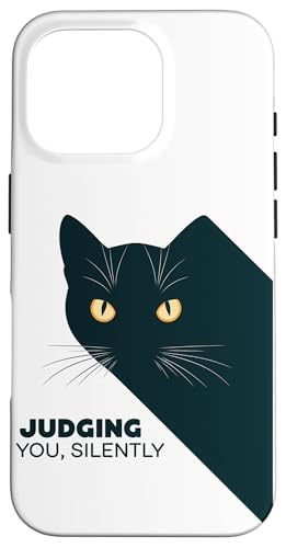 Lustige Katze Urteilt Still Für Männer & Frauen Humor Hülle für iPhone 16 Pro Lustige Katze Urteilt Still Für Männer & Frauen Humor Hülle für iPhone 16 Pro von Haustier Liebhaber Sarkasmus Geschenk Niedlich