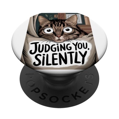 Lustige Katze Urteilt Still Für Männer & Frauen Humor PopSockets Klebender PopGrip Lustige Katze Urteilt Still Für Männer & Frauen Humor PopSockets Klebender PopGrip von Haustier Liebhaber Sarkasmus Geschenk Niedlich