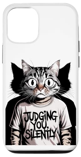 Lustige Katze Urteilt Still Humor Hülle für iPhone 12/12 Pro Lustige Katze Urteilt Still Humor Hülle für iPhone 12/12 Pro von Haustier Liebhaber Sarkasmus Geschenk Niedlich