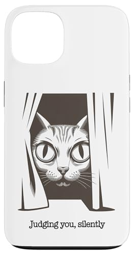 Lustige Katze Urteilt Still Humor Hülle für iPhone 13 Lustige Katze Urteilt Still Humor Hülle für iPhone 13 von Haustier Liebhaber Sarkasmus Geschenk Niedlich