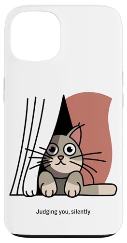 Lustige Katze Urteilt Still Humor Hülle für iPhone 13 Lustige Katze Urteilt Still Humor Hülle für iPhone 13 von Haustier Liebhaber Sarkasmus Geschenk Niedlich