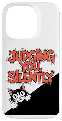 Lustige Katze Urteilt Still Humor Hülle für iPhone 14 Pro Lustige Katze Urteilt Still Humor Hülle für iPhone 14 Pro von Haustier Liebhaber Sarkasmus Geschenk Niedlich