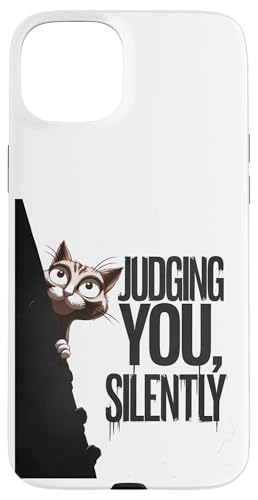 Lustige Katze Urteilt Still Humor Hülle für iPhone 15 Plus Lustige Katze Urteilt Still Humor Hülle für iPhone 15 Plus von Haustier Liebhaber Sarkasmus Geschenk Niedlich