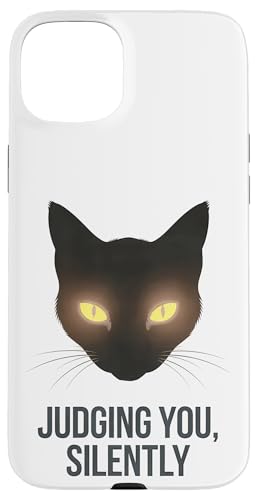 Lustige Katze Urteilt Still Humor Hülle für iPhone 15 Plus Lustige Katze Urteilt Still Humor Hülle für iPhone 15 Plus von Haustier Liebhaber Sarkasmus Geschenk Niedlich