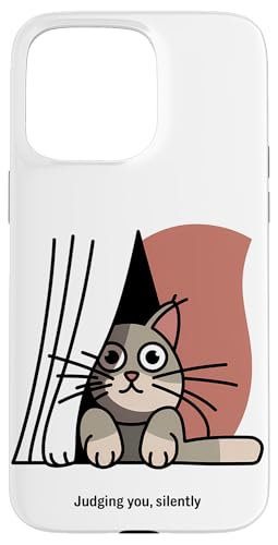 Lustige Katze Urteilt Still Humor Hülle für iPhone 15 Pro Max Lustige Katze Urteilt Still Humor Hülle für iPhone 15 Pro Max von Haustier Liebhaber Sarkasmus Geschenk Niedlich
