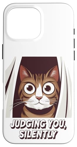Lustige Katze Urteilt Still Humor Hülle für iPhone 16 Pro Max Lustige Katze Urteilt Still Humor Hülle für iPhone 16 Pro Max von Haustier Liebhaber Sarkasmus Geschenk Niedlich