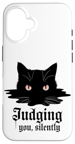 Lustige Katze Urteilt Still Humor Hülle für iPhone 16 Lustige Katze Urteilt Still Humor Hülle für iPhone 16 von Haustier Liebhaber Sarkasmus Geschenk Niedlich