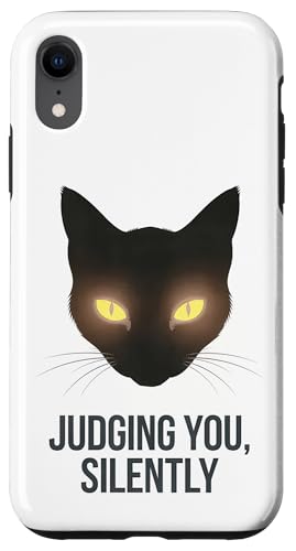 Lustige Katze Urteilt Still Humor Hülle für iPhone XR Lustige Katze Urteilt Still Humor Hülle für iPhone XR von Haustier Liebhaber Sarkasmus Geschenk Niedlich