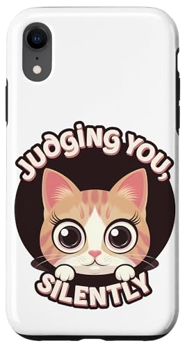 Lustige Katze Urteilt Still Humor Hülle für iPhone XR Lustige Katze Urteilt Still Humor Hülle für iPhone XR von Haustier Liebhaber Sarkasmus Geschenk Niedlich
