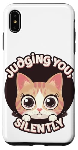 Lustige Katze Urteilt Still Humor Hülle für iPhone XS Max Lustige Katze Urteilt Still Humor Hülle für iPhone XS Max von Haustier Liebhaber Sarkasmus Geschenk Niedlich