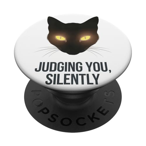 Lustige Katze Urteilt Still Humor PopSockets Klebender PopGrip Lustige Katze Urteilt Still Humor PopSockets Klebender PopGrip von Haustier Liebhaber Sarkasmus Geschenk Niedlich