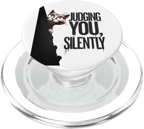 Lustige Katze Urteilt Still Humor PopSockets PopGrip für MagSafe Lustige Katze Urteilt Still Humor PopSockets PopGrip für MagSafe von Haustier Liebhaber Sarkasmus Geschenk Niedlich