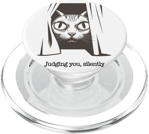 Lustige Katze Urteilt Still Humor PopSockets PopGrip für MagSafe Lustige Katze Urteilt Still Humor PopSockets PopGrip für MagSafe von Haustier Liebhaber Sarkasmus Geschenk Niedlich