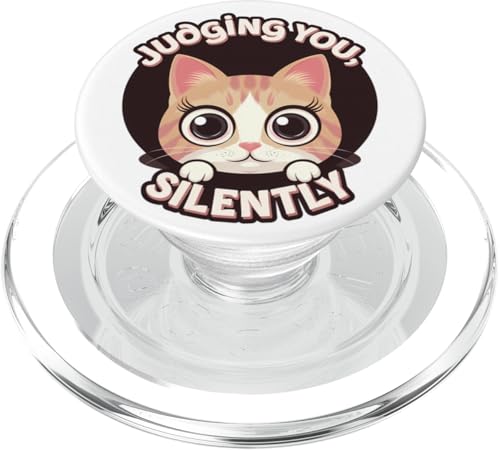 Lustige Katze Urteilt Still Humor PopSockets PopGrip für MagSafe Lustige Katze Urteilt Still Humor PopSockets PopGrip für MagSafe von Haustier Liebhaber Sarkasmus Geschenk Niedlich