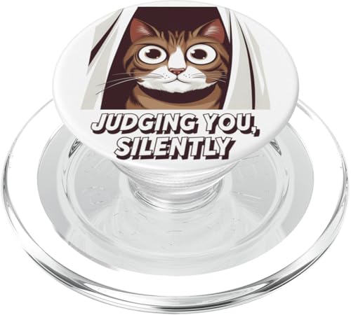 Lustige Katze Urteilt Still Humor PopSockets PopGrip für MagSafe Lustige Katze Urteilt Still Humor PopSockets PopGrip für MagSafe von Haustier Liebhaber Sarkasmus Geschenk Niedlich