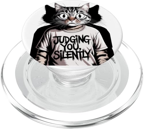 Lustige Katze Urteilt Still Humor PopSockets PopGrip für MagSafe Lustige Katze Urteilt Still Humor PopSockets PopGrip für MagSafe von Haustier Liebhaber Sarkasmus Geschenk Niedlich