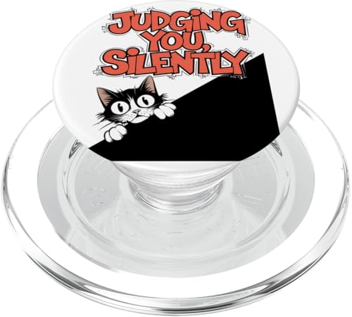 Lustige Katze Urteilt Still Humor PopSockets PopGrip für MagSafe Lustige Katze Urteilt Still Humor PopSockets PopGrip für MagSafe von Haustier Liebhaber Sarkasmus Geschenk Niedlich