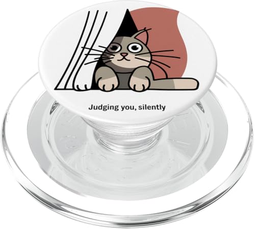 Lustige Katze Urteilt Still Humor PopSockets PopGrip für MagSafe Lustige Katze Urteilt Still Humor PopSockets PopGrip für MagSafe von Haustier Liebhaber Sarkasmus Geschenk Niedlich