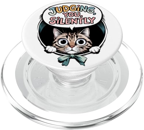 Lustige Katze Urteilt Still Humor PopSockets PopGrip für MagSafe Lustige Katze Urteilt Still Humor PopSockets PopGrip für MagSafe von Haustier Liebhaber Sarkasmus Geschenk Niedlich