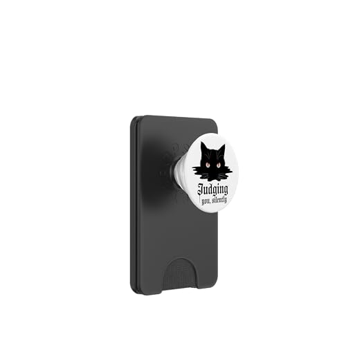 Lustige Katze Urteilt Still Humor PopSockets PopWallet für MagSafe Lustige Katze Urteilt Still Humor PopSockets PopWallet für MagSafe von Haustier Liebhaber Sarkasmus Geschenk Niedlich