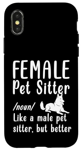 Female Pet Sitter Definition Hülle für iPhone X/XS von Haustiersitter Hundesitter Designs Idee