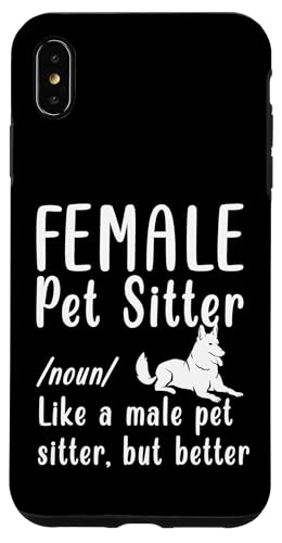 Female Pet Sitter Definition Hülle für iPhone XS Max von Haustiersitter Hundesitter Designs Idee