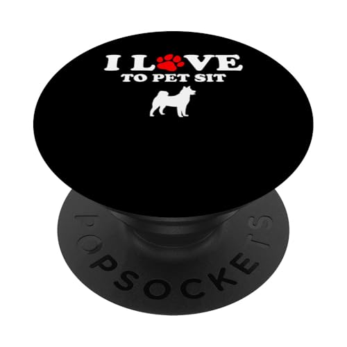 I Love To Pet Sit Pet Sitter Pet Lover PopSockets Klebender PopGrip von Haustiersitter Hundesitter Designs Idee