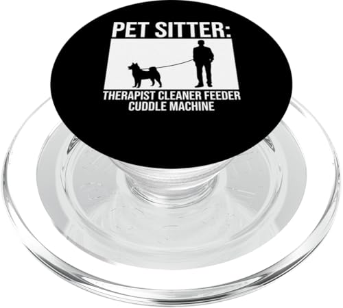 Pet Sitter Therapist Cleaner Feeder Cuddle Machine Dog PopSockets PopGrip für MagSafe von Haustiersitter Hundesitter Designs Ideen