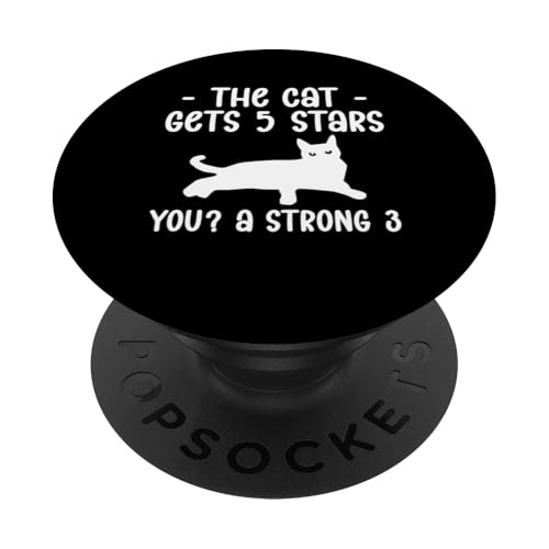 The Cat Gets 5 Stars You? A Strong 3 Pet Sitter PopSockets Klebender PopGrip The Cat Gets 5 Stars You? A Strong 3 Pet Sitter PopSockets Klebender PopGrip von Haustiersitter Hundesitter Designs Ideen