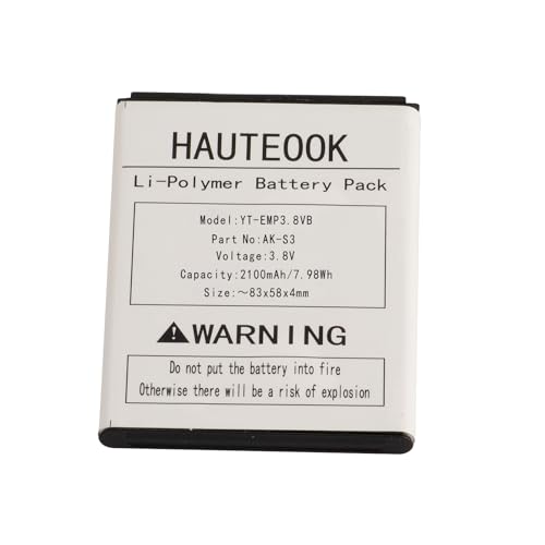 Hauteook Akku 3.8V 2100mAh Li-Polymer ersetzt Emporia AK-S3 für ältere Smartphone-Handys Hauteook Akku 3.8V 2100mAh Li-Polymer ersetzt Emporia AK-S3 für ältere Smartphone-Handys von Hauteook