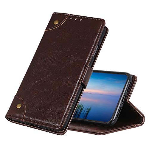 Hauw Handytasche für OnePlus 9 Pro,Faltbare Flip Wallet-Handyhülle mit Sichtständer und Kartensteckplatz Kompatibel mit OnePlus 9 Pro,Kaffee von Hauw